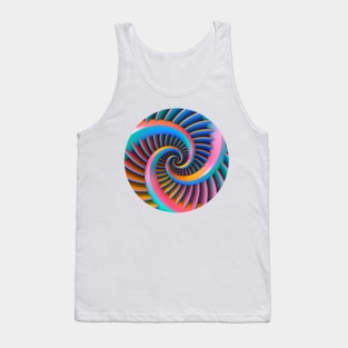 Opposing Spiral Pattern in 3-D Tank Top